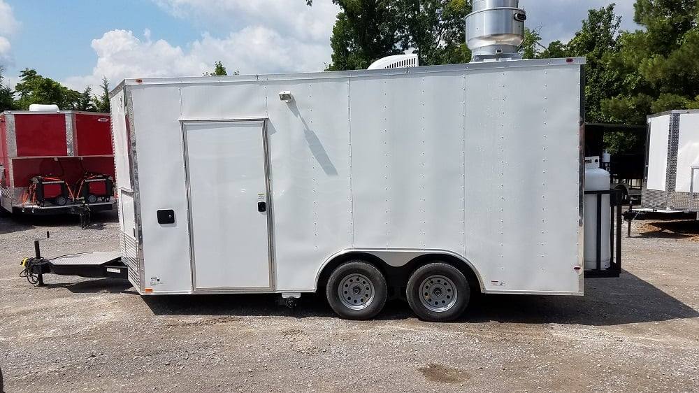 173-8.5-x-16-white-catering-event-concession-food-trailer-with-appliances-21.jpg 8.5' x 16' White Catering Event Concession Food Trailer With Appliances