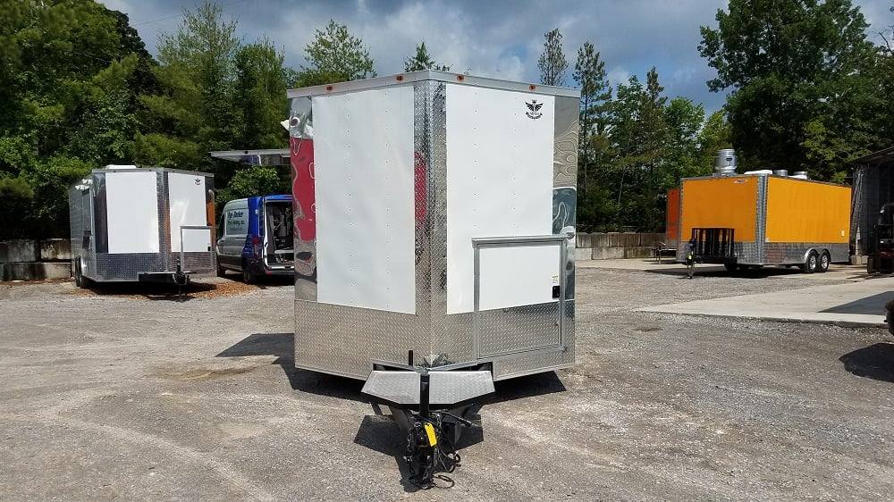173-8.5-x-16-white-catering-event-concession-food-trailer-with-appliances-23.jpg 8.5' x 16' White Catering Event Concession Food Trailer With Appliances