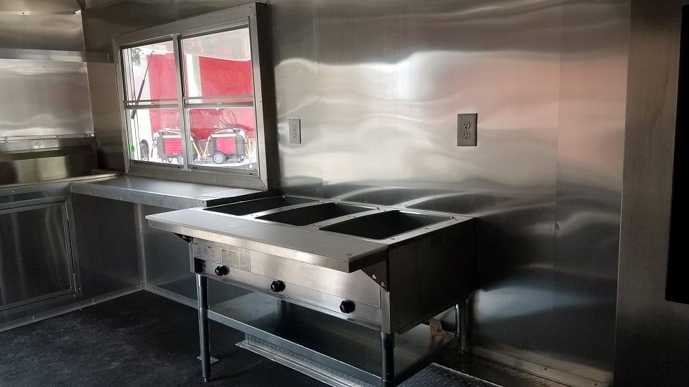 173-8.5-x-16-white-catering-event-concession-food-trailer-with-appliances-24.jpg 8.5' x 16' White Catering Event Concession Food Trailer With Appliances