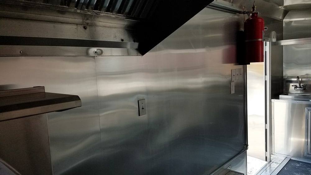 173-8.5-x-16-white-catering-event-concession-food-trailer-with-appliances-7.jpg 8.5' x 16' White Catering Event Concession Food Trailer With Appliances