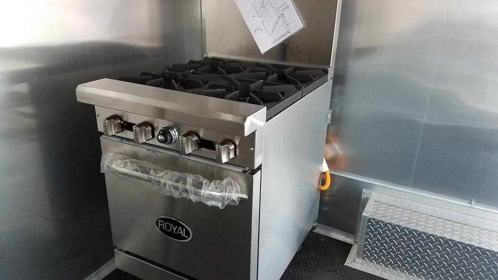 173-8.5-x-16-white-catering-event-concession-food-trailer-with-appliances-8.jpg 8.5' x 16' White Catering Event Concession Food Trailer With Appliances