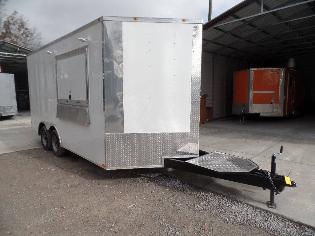 174-8.5-x-16-white-concession-food-event-trailer-12.jpg 8.5' x 16' White Concession Food Event Trailer