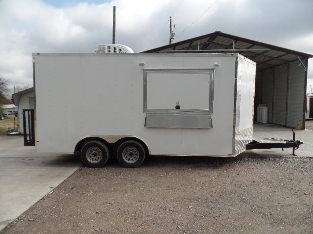 174-8.5-x-16-white-concession-food-event-trailer-14.jpg 8.5' x 16' White Concession Food Event Trailer