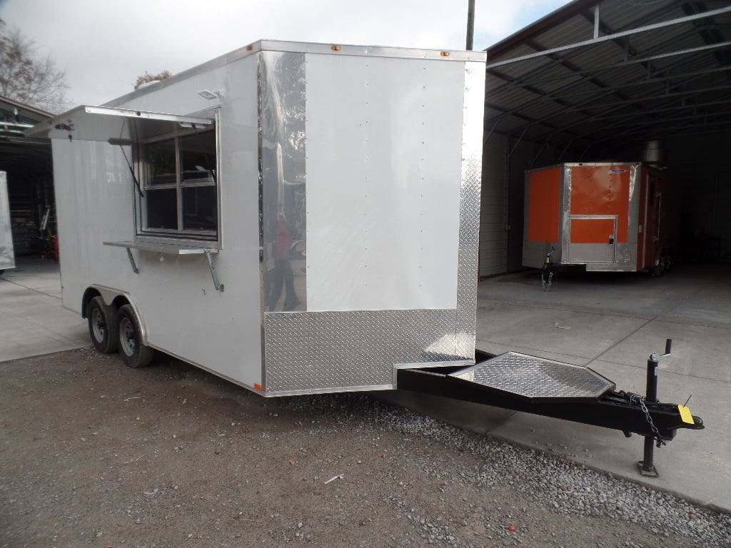 174-8.5-x-16-white-concession-food-event-trailer-18.jpg 8.5' x 16' White Concession Food Event Trailer