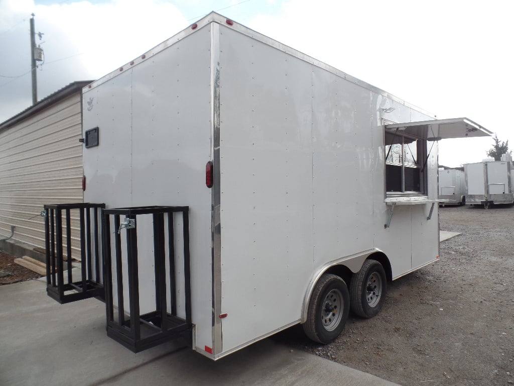 174-8.5-x-16-white-concession-food-event-trailer-22.jpg 8.5' x 16' White Concession Food Event Trailer