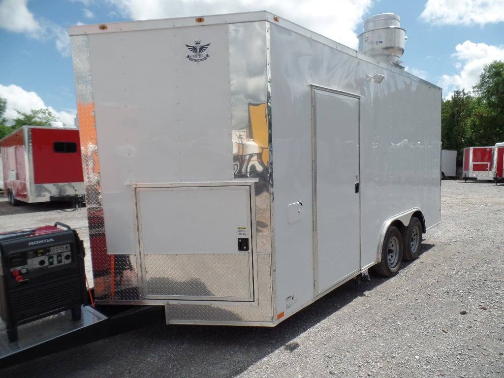176-8.5-x-16-white-concession-food-event-trailer-with-appliances-14.jpg 8.5' x 16' White Concession Food Event Trailer With Appliances