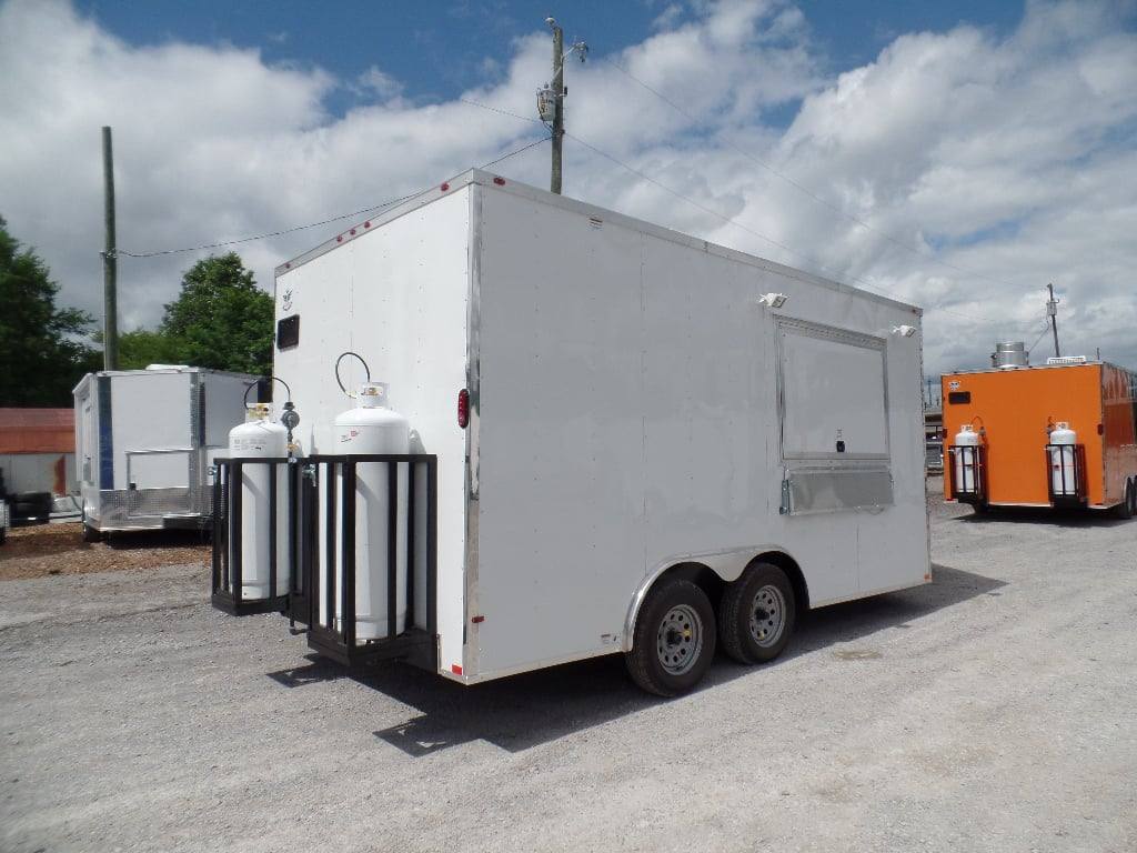 176-8.5-x-16-white-concession-food-event-trailer-with-appliances-15.jpg 8.5' x 16' White Concession Food Event Trailer With Appliances
