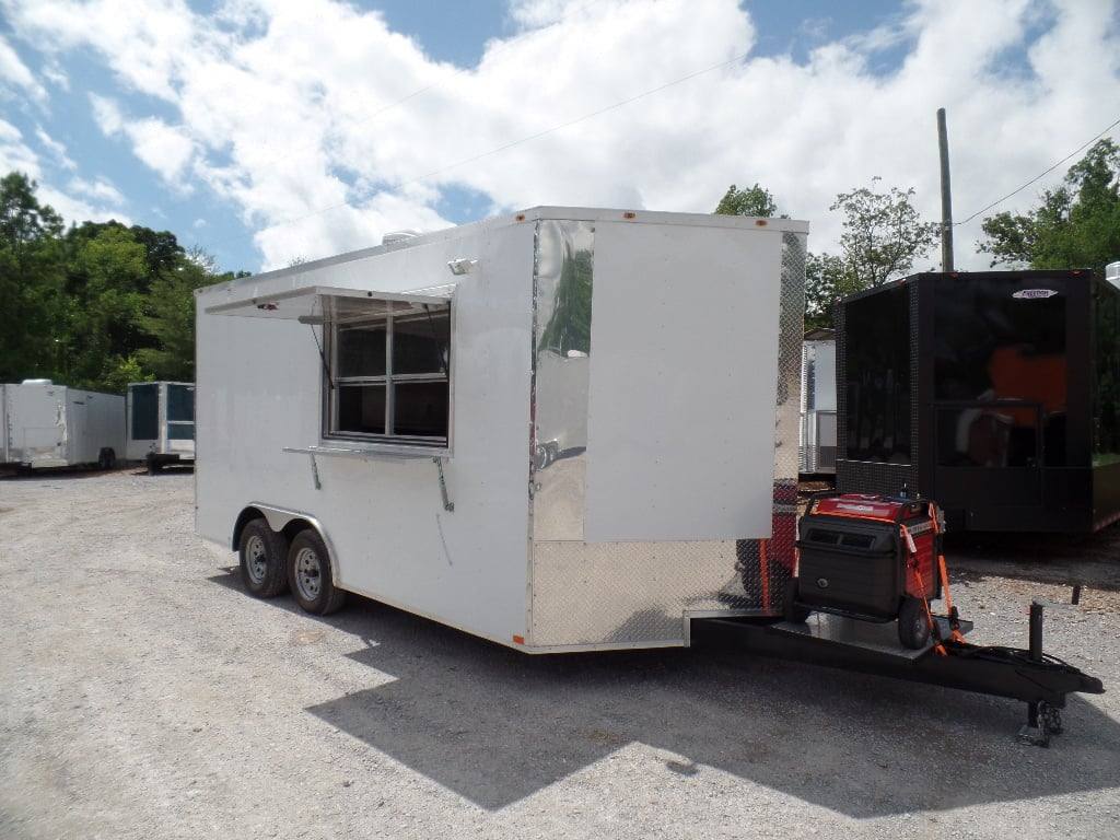 176-8.5-x-16-white-concession-food-event-trailer-with-appliances-19.jpg 8.5' x 16' White Concession Food Event Trailer With Appliances