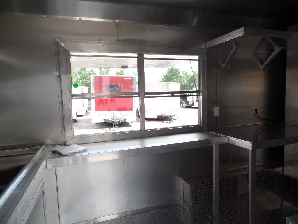 176-8.5-x-16-white-concession-food-event-trailer-with-appliances-22.jpg 8.5' x 16' White Concession Food Event Trailer With Appliances