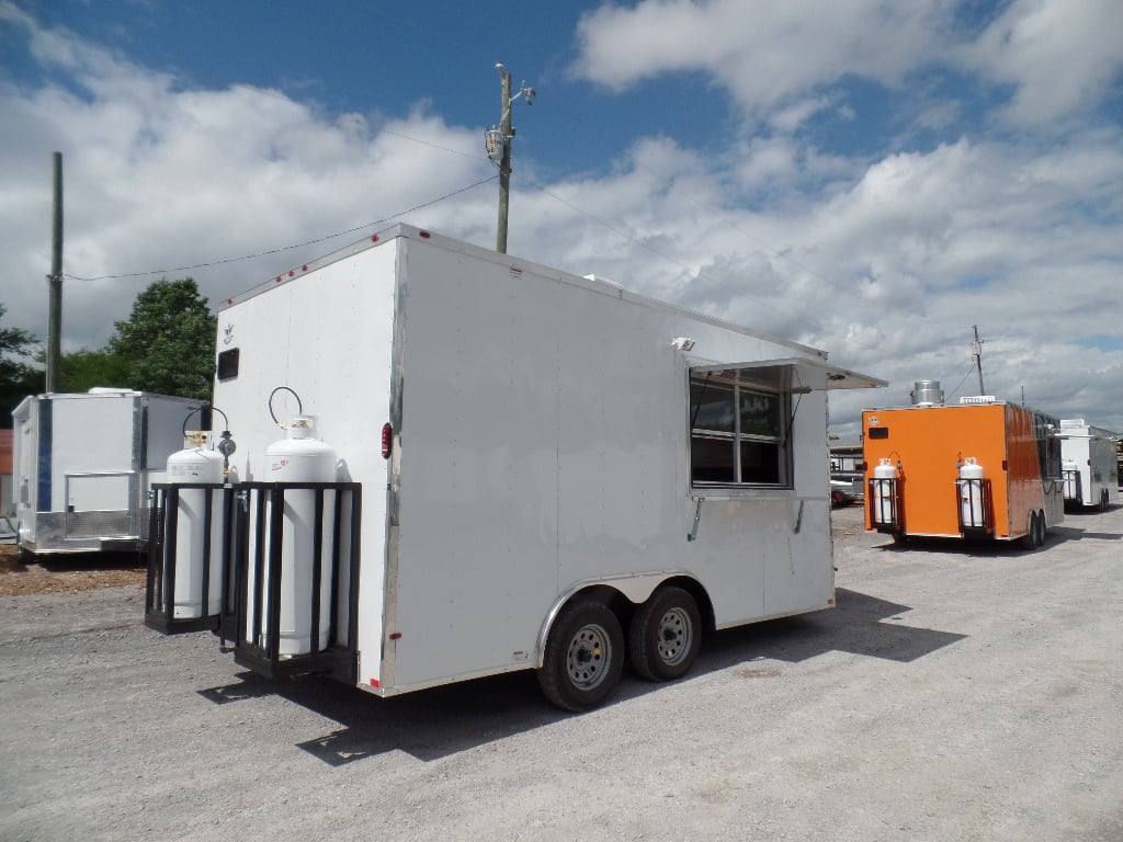 176-8.5-x-16-white-concession-food-event-trailer-with-appliances-23.jpg 8.5' x 16' White Concession Food Event Trailer With Appliances