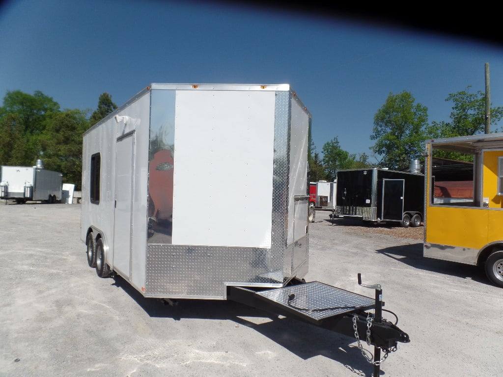 177-8.5-x-16-white-concession-food-ice-cream-trailer-2.jpg 8.5' x 16' White Concession Food Ice Cream Trailer