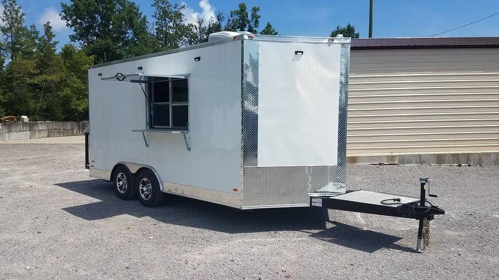 178-8.5-x-16-white-concession-food-trailer-1.jpg 8.5' x 16' White Concession Food Trailer