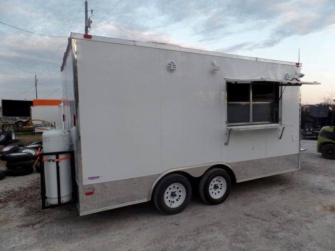 179-8.5-x-16-white-concession-food-trailer-with-appliances-9.jpg 8.5' x 16' White Concession Food Trailer With Appliances