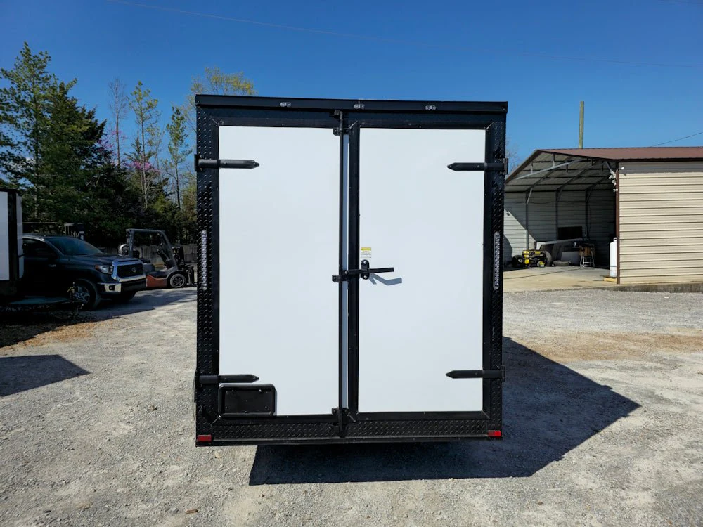 7' X 14' White W/ Blackout Concession Trailer Event Catering