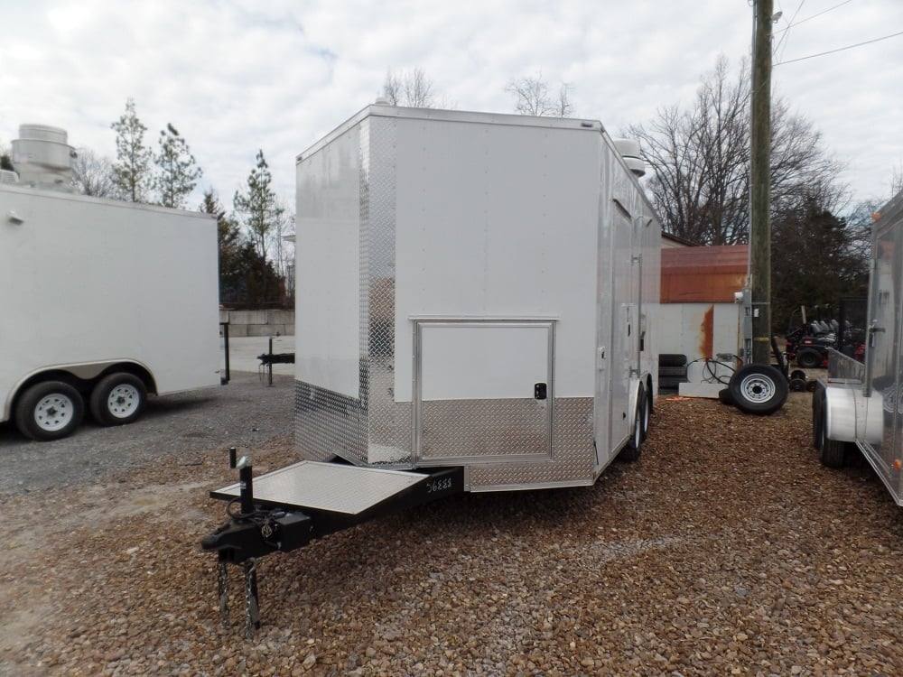 180-8.5-x-16-white-concession-food-trailer-with-appliances-2.jpg 8.5' x 16' White Concession Food Trailer With Appliances