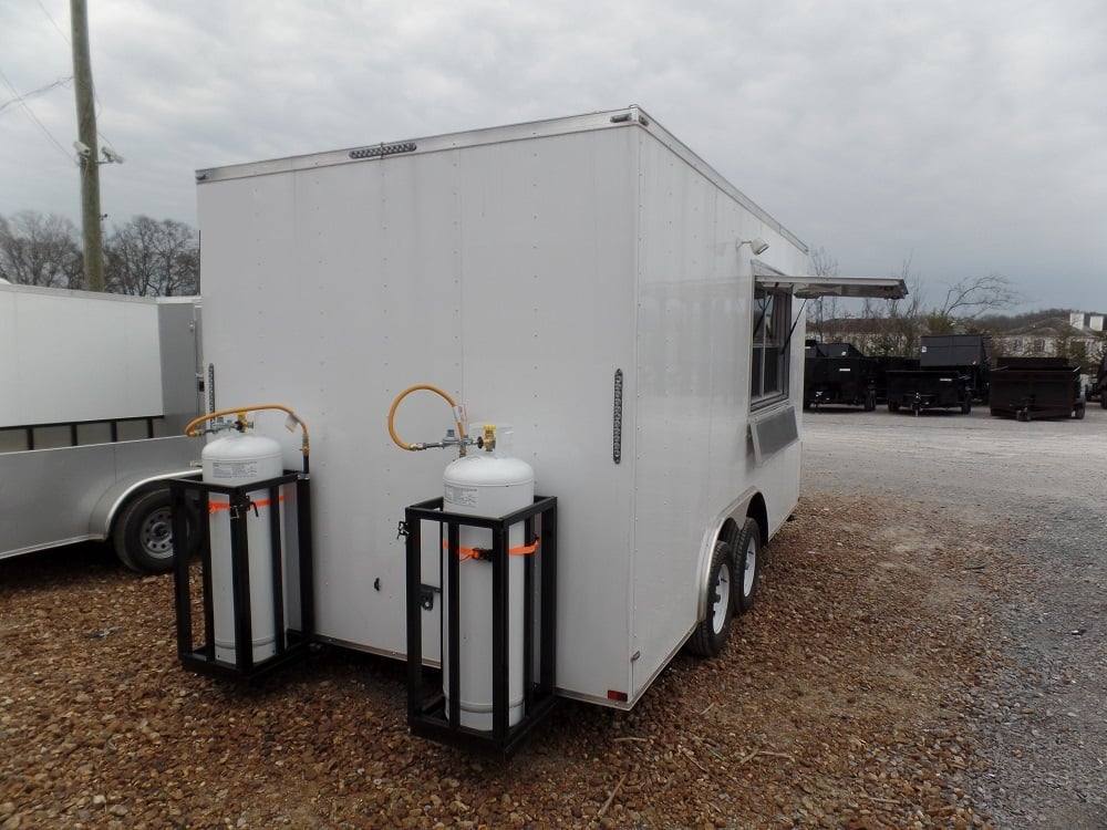 180-8.5-x-16-white-concession-food-trailer-with-appliances-7.jpg 8.5' x 16' White Concession Food Trailer With Appliances