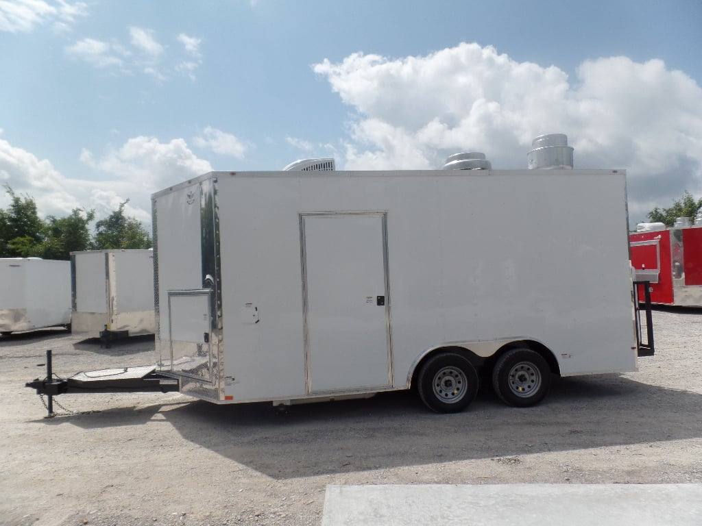 182-8.5-x-16-white-concession-food-trailer-with-appliances-12.jpg 8.5' x 16' White Concession Food Trailer With Appliances