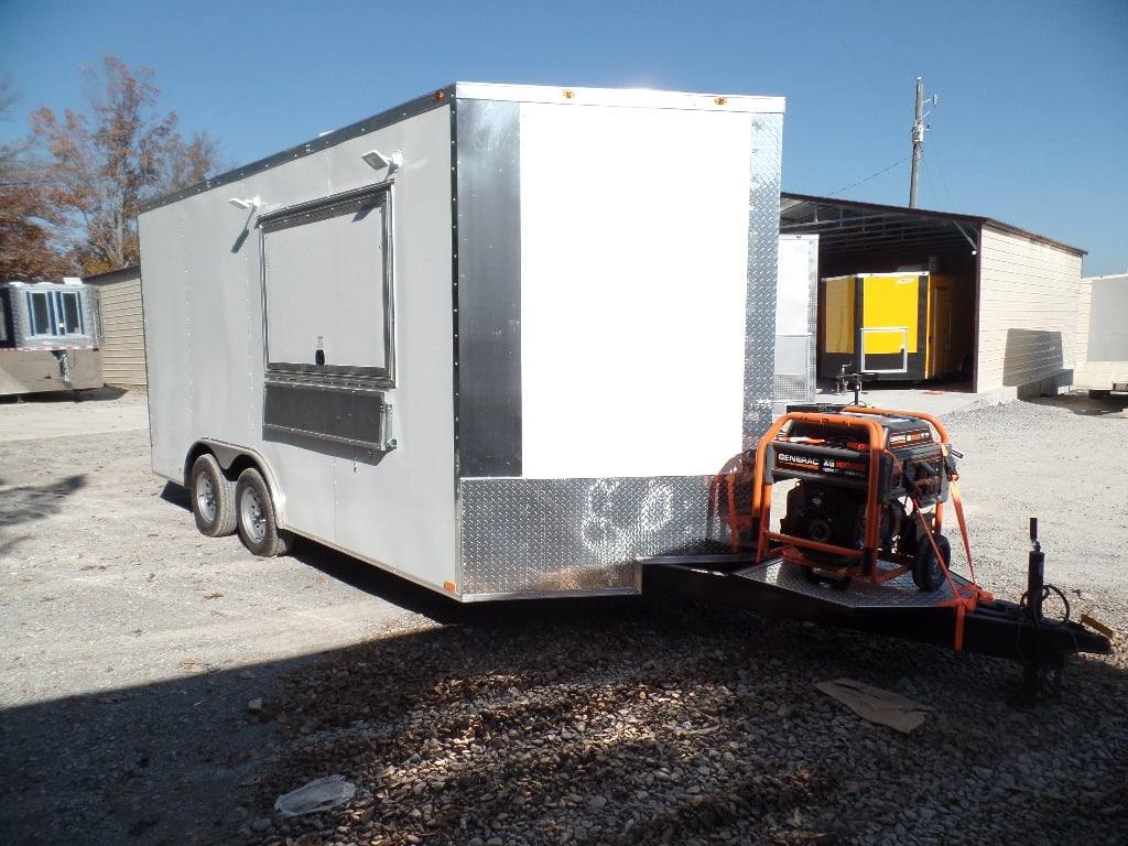 183-8.5-x-16-white-concession-food-trailer-with-appliances-19.jpg 8.5' x 16' White Concession Food Trailer With Appliances