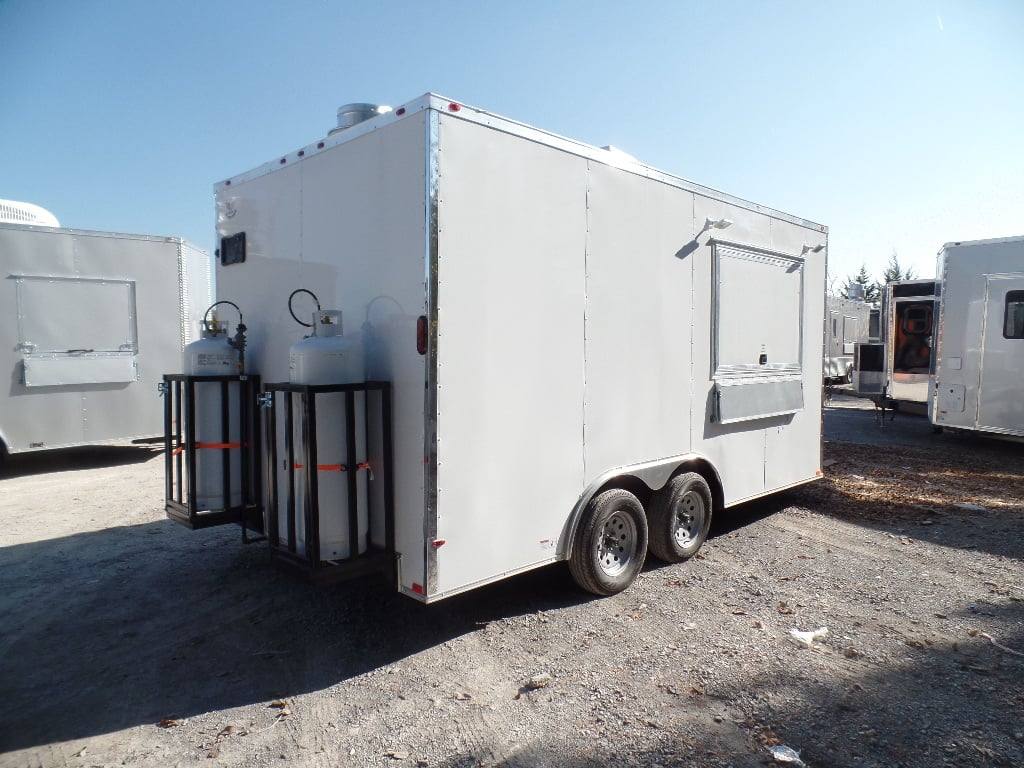 183-8.5-x-16-white-concession-food-trailer-with-appliances-31.jpg 8.5' x 16' White Concession Food Trailer With Appliances