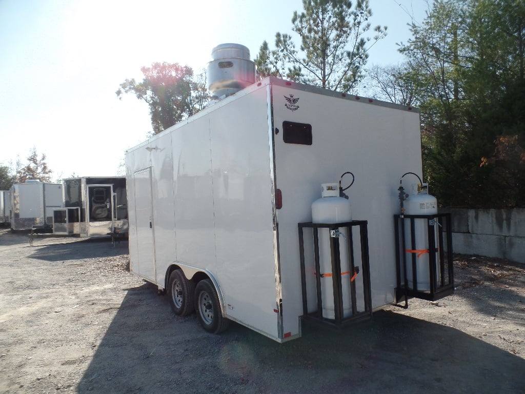183-8.5-x-16-white-concession-food-trailer-with-appliances-8.jpg 8.5' x 16' White Concession Food Trailer With Appliances