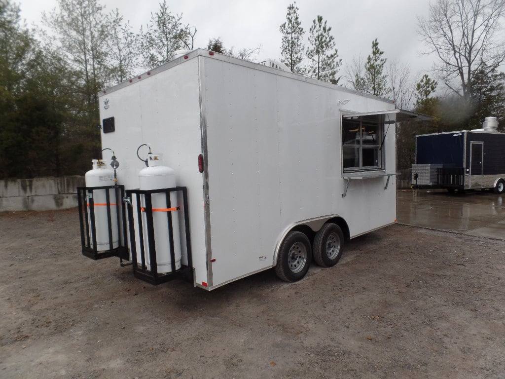 184-8.5-x-16-white-concession-food-trailer-with-appliances-10.jpg 8.5' x 16' White Concession Food Trailer With Appliances