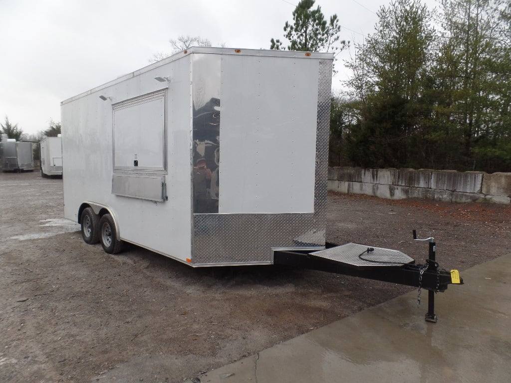 184-8.5-x-16-white-concession-food-trailer-with-appliances-23.jpg 8.5' x 16' White Concession Food Trailer With Appliances