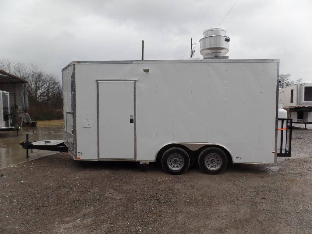 184-8.5-x-16-white-concession-food-trailer-with-appliances-32.jpg 8.5' x 16' White Concession Food Trailer With Appliances