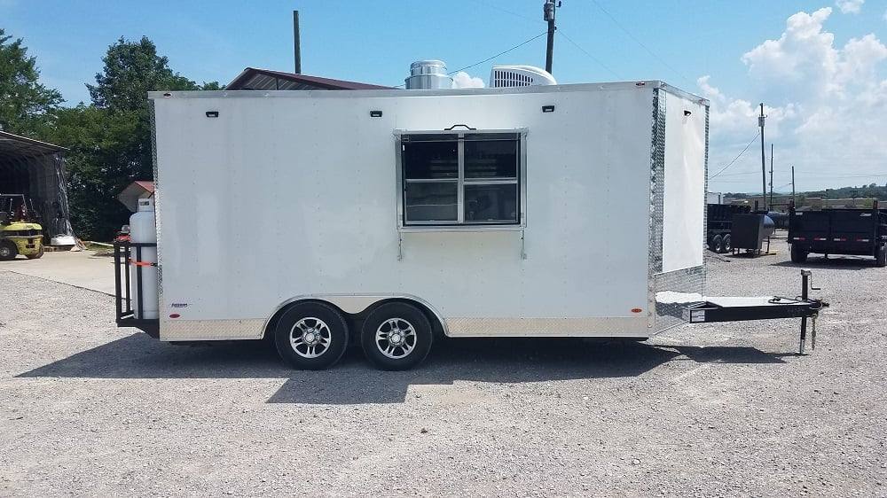 185-8.5-x-16-white-concession-food-trailer-with-appliances-1.jpg 8.5' x 16' White Concession Food Trailer With Appliances