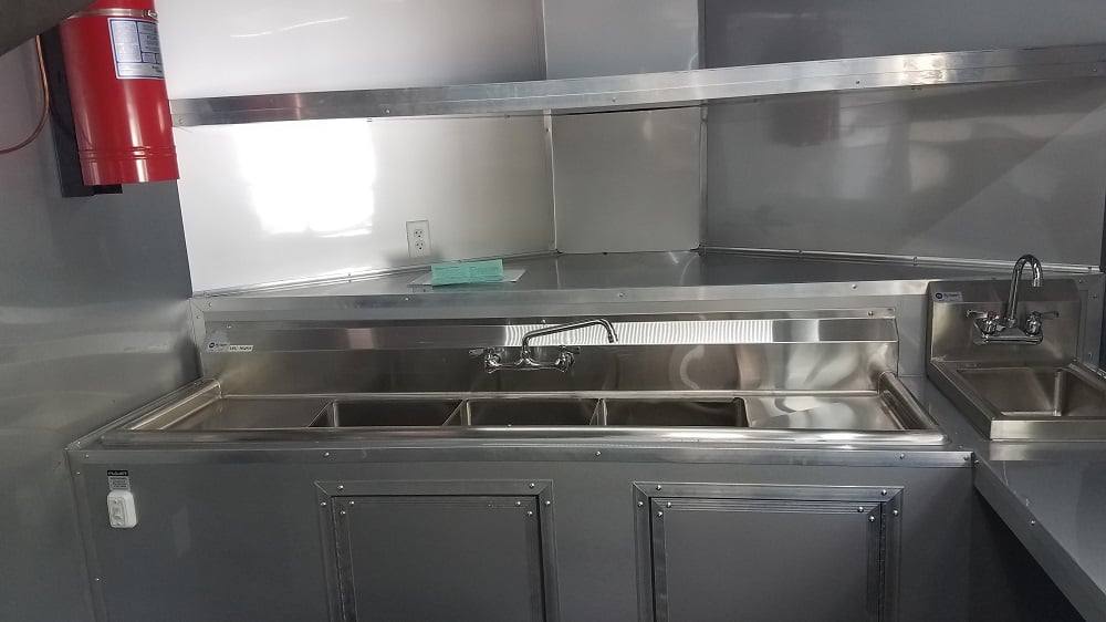 185-8.5-x-16-white-concession-food-trailer-with-appliances-17.jpg 8.5' x 16' White Concession Food Trailer With Appliances