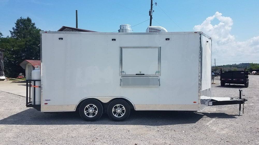 185-8.5-x-16-white-concession-food-trailer-with-appliances-20.jpg 8.5' x 16' White Concession Food Trailer With Appliances