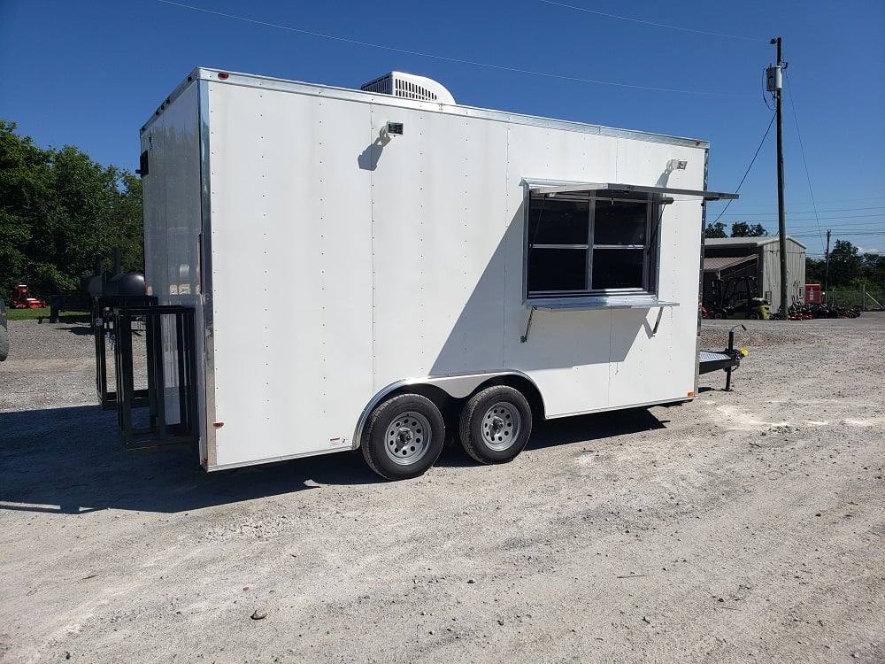 186-8.5-x-16-white-concession-food-trailer-with-appliances-10.jpg 8.5' x 16' White Concession Food Trailer With Appliances