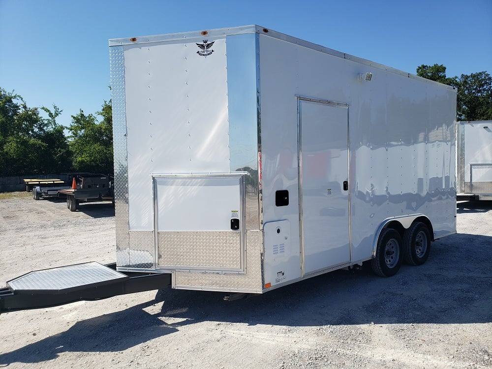 186-8.5-x-16-white-concession-food-trailer-with-appliances-16.jpg 8.5' x 16' White Concession Food Trailer With Appliances