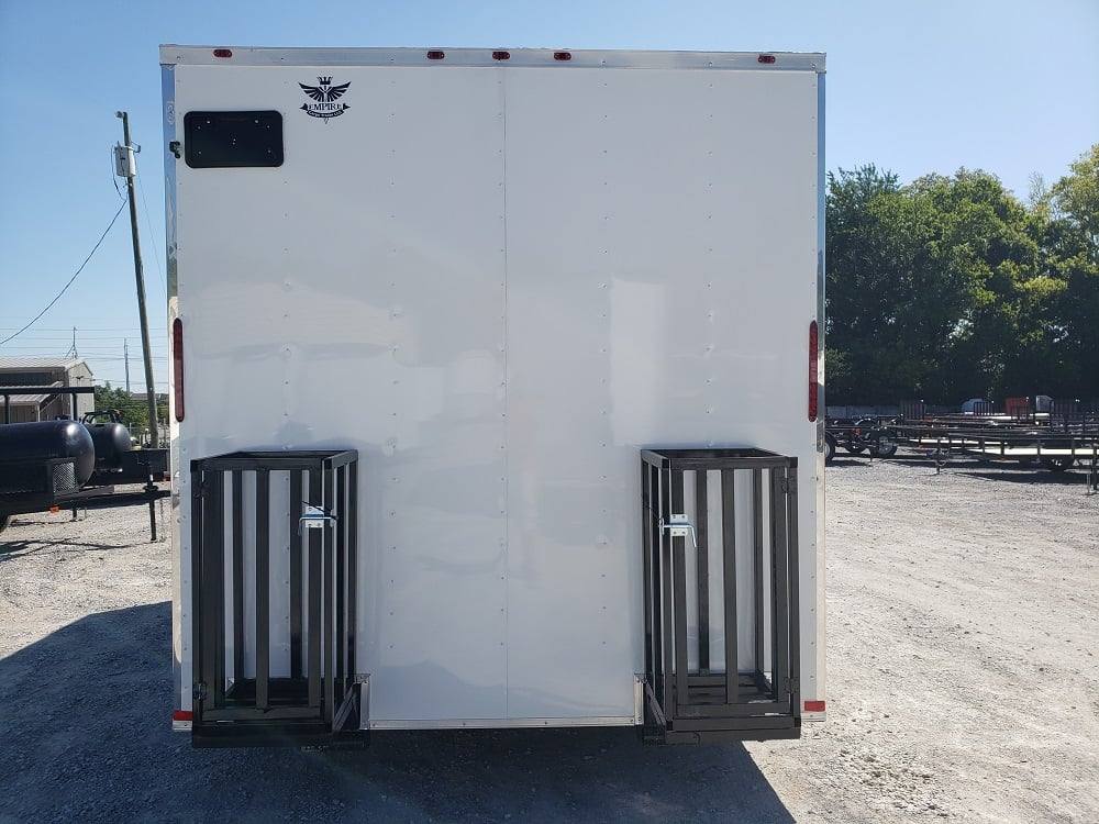 186-8.5-x-16-white-concession-food-trailer-with-appliances-6.jpg 8.5' x 16' White Concession Food Trailer With Appliances