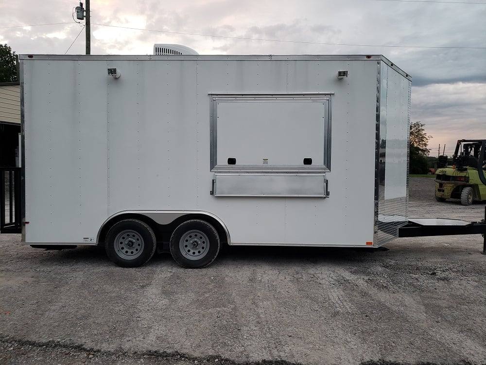 186-8.5-x-16-white-concession-food-trailer-with-appliances-9.jpg 8.5' x 16' White Concession Food Trailer With Appliances