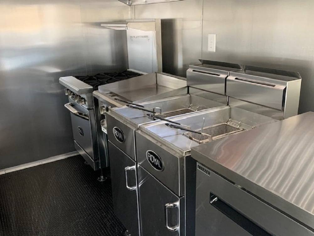 187-8.5-x-16-white-concession-food-trailer-with-appliances-5.jpg 8.5' x 16' White Concession Food Trailer With Appliances