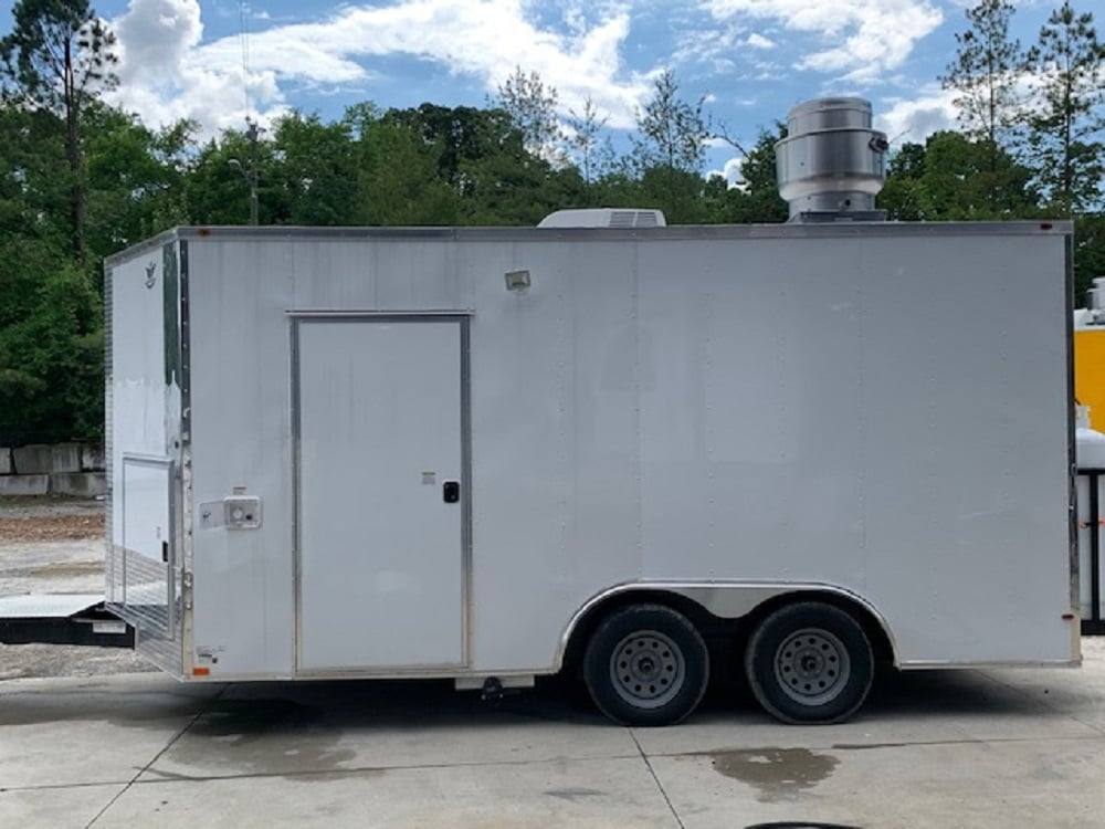 187-8.5-x-16-white-concession-food-trailer-with-appliances-7.jpg 8.5' x 16' White Concession Food Trailer With Appliances