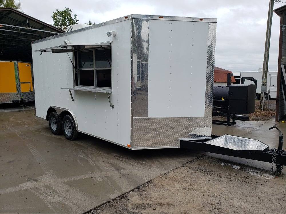 188-8.5-x-16-white-concession-trailer-event-catering-1.jpg 8.5' x 16' White Concession Trailer Event Catering