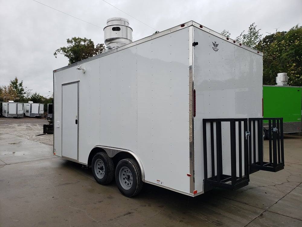 188-8.5-x-16-white-concession-trailer-event-catering-3.jpg 8.5' x 16' White Concession Trailer Event Catering