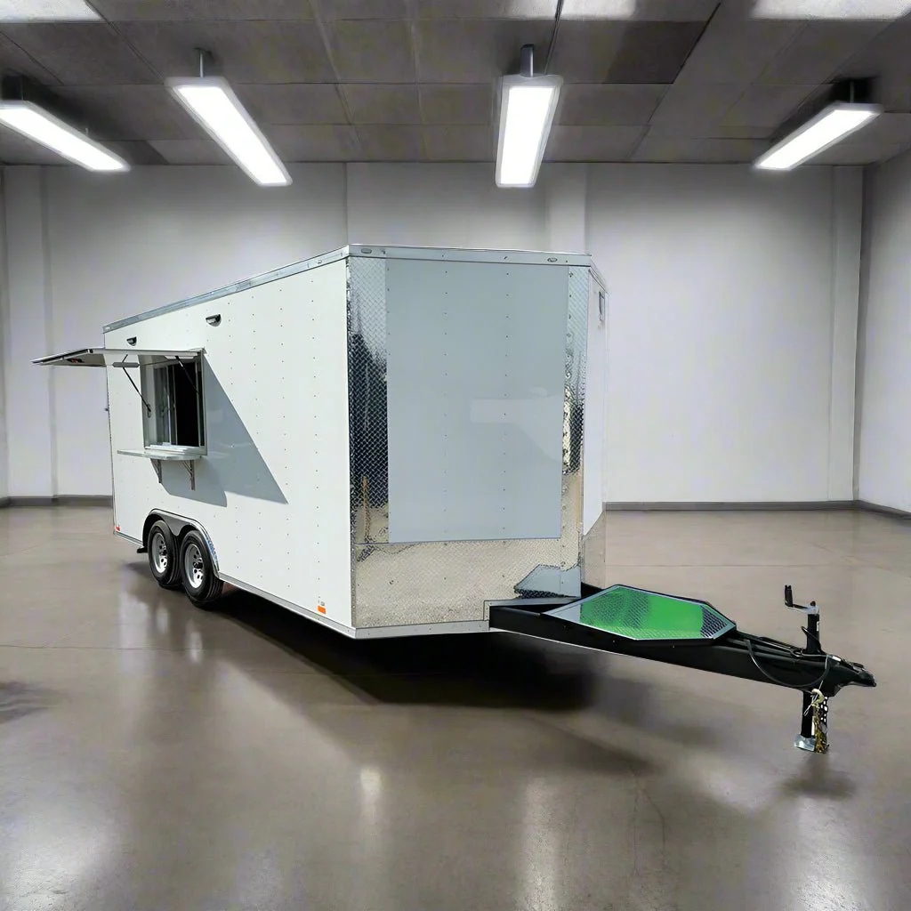 8.5' X 16' White Concession Trailer Food Event Catering