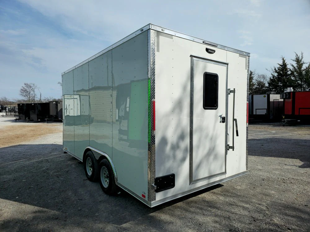 8.5' X 16' White Concession Trailer Food Event Catering