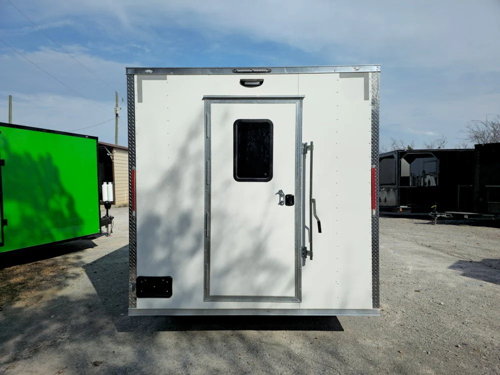 8.5' X 16' White Concession Trailer Food Event Catering