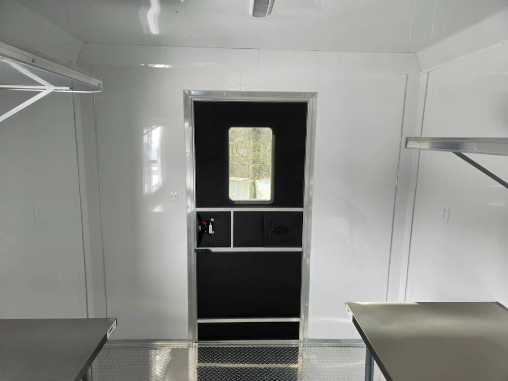 8.5' X 16' White Concession Trailer Food Event Catering