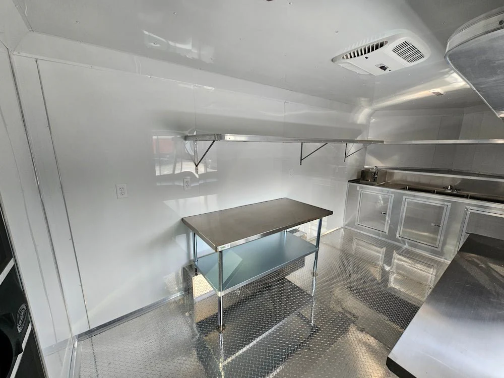 8.5' X 16' White Concession Trailer Food Event Catering