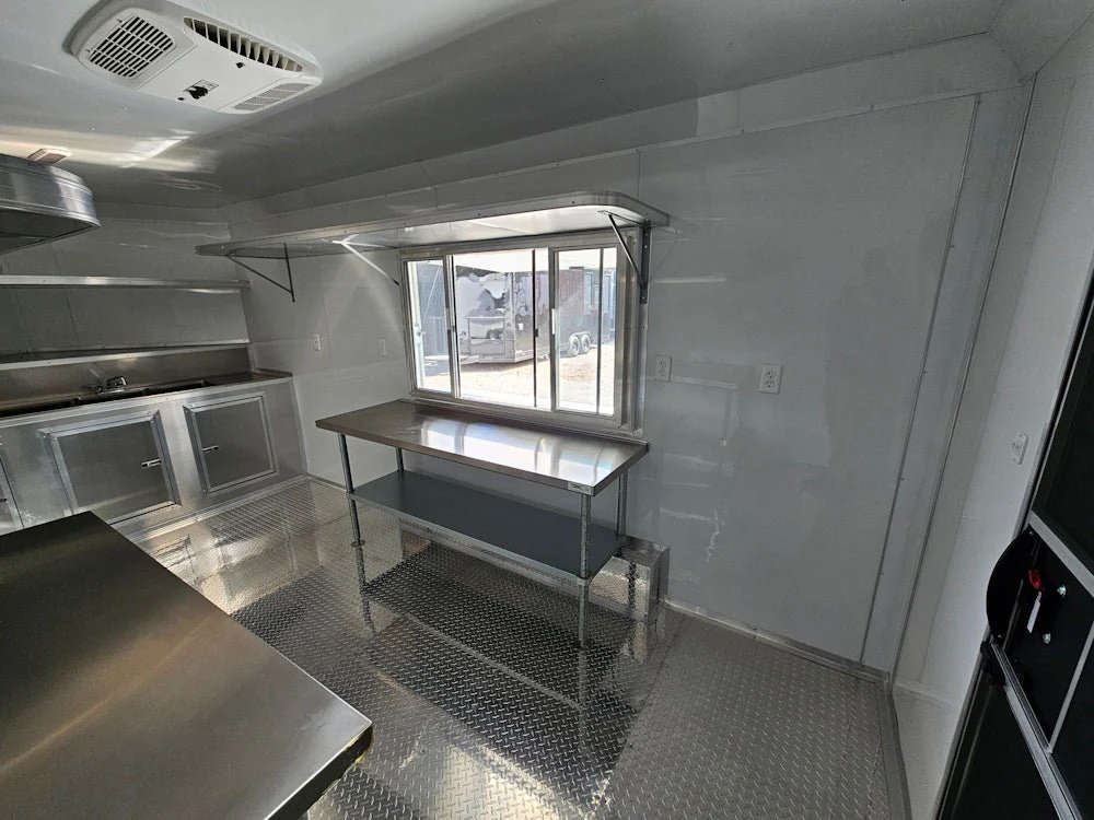 8.5' X 16' White Concession Trailer Food Event Catering