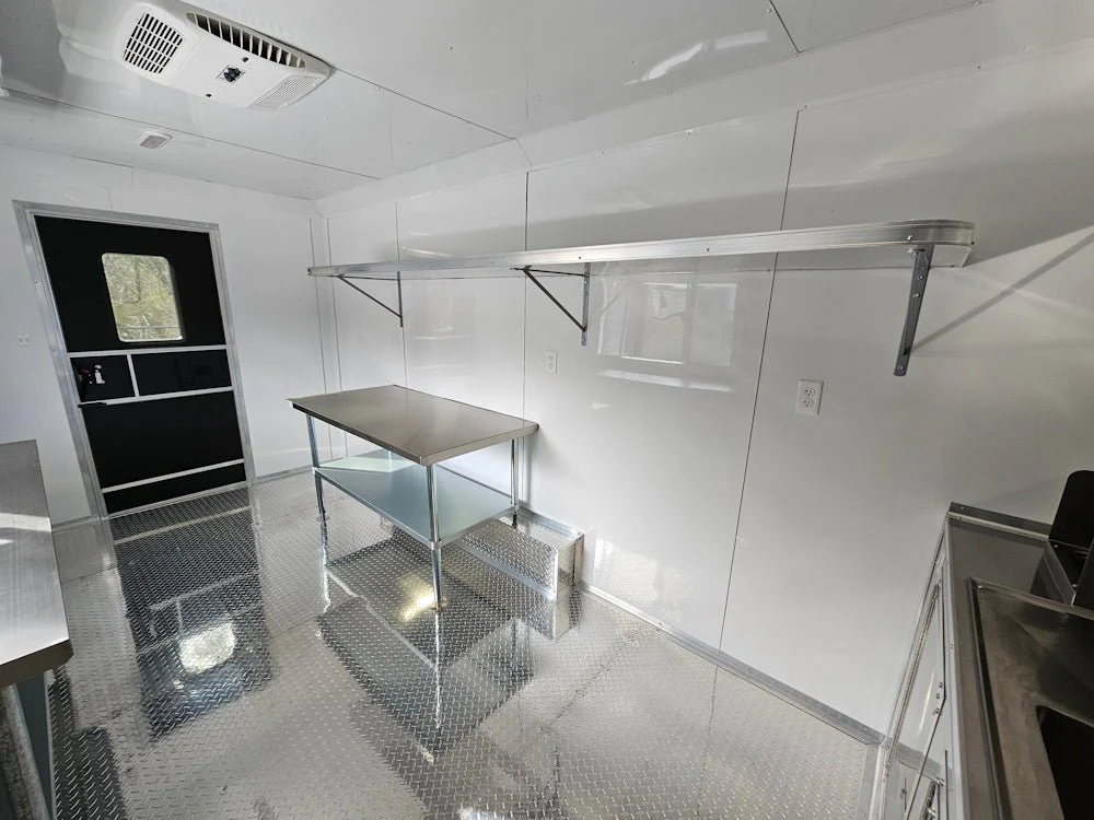 8.5' X 16' White Concession Trailer Food Event Catering