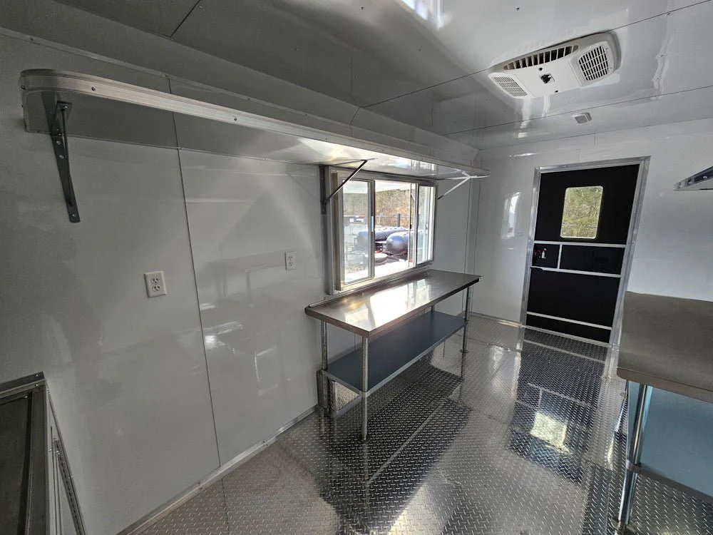 8.5' X 16' White Concession Trailer Food Event Catering