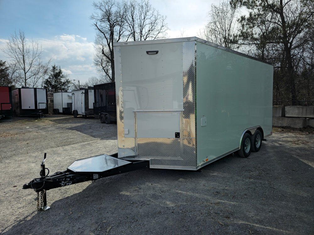 8.5' X 16' White Concession Trailer Food Event Catering