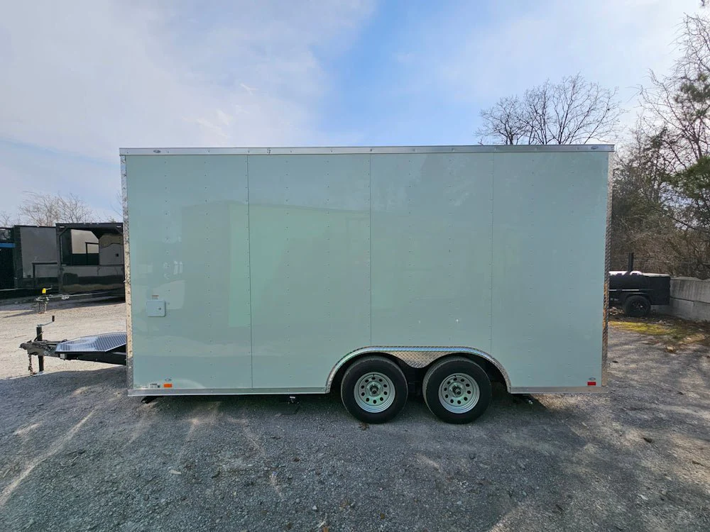 8.5' X 16' White Concession Trailer Food Event Catering