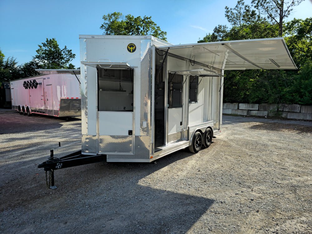 190-8.5-x-16-white-concession-trailer-food-event-catering-4.jpg 8.5' X 16' White Concession Trailer Food Event Catering
