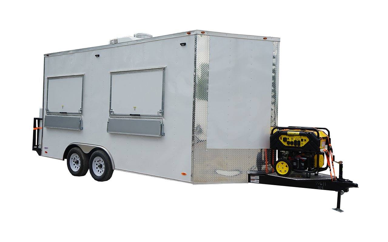 192-8.5-x-16-white-concession-trailer-with-appliances-1.jpg 8.5' x 16' White Concession Trailer with Appliances